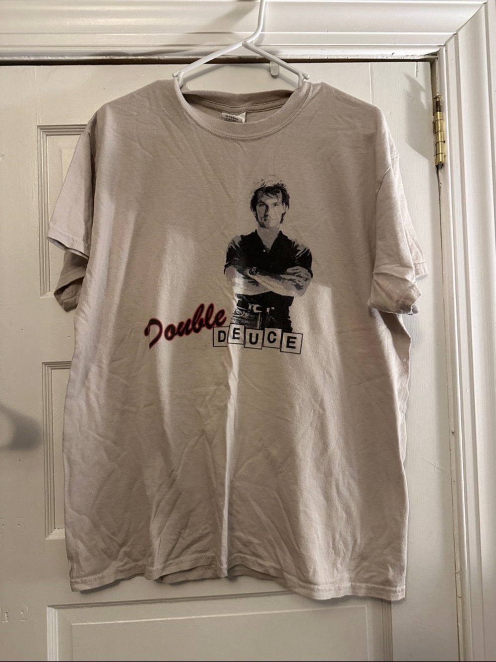 Double Deuce Graphic Tee - Light Beige/Taupe